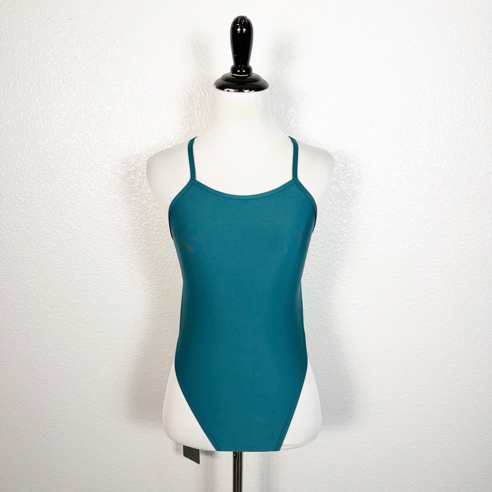 Jolyn NWT Size 30 / US 4-6 Women's Alyssa One Piece Swimsuit In Peacock Poolside